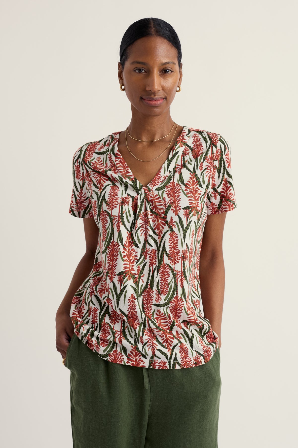Barnoon Jersey Printed Short-Sleeve Top