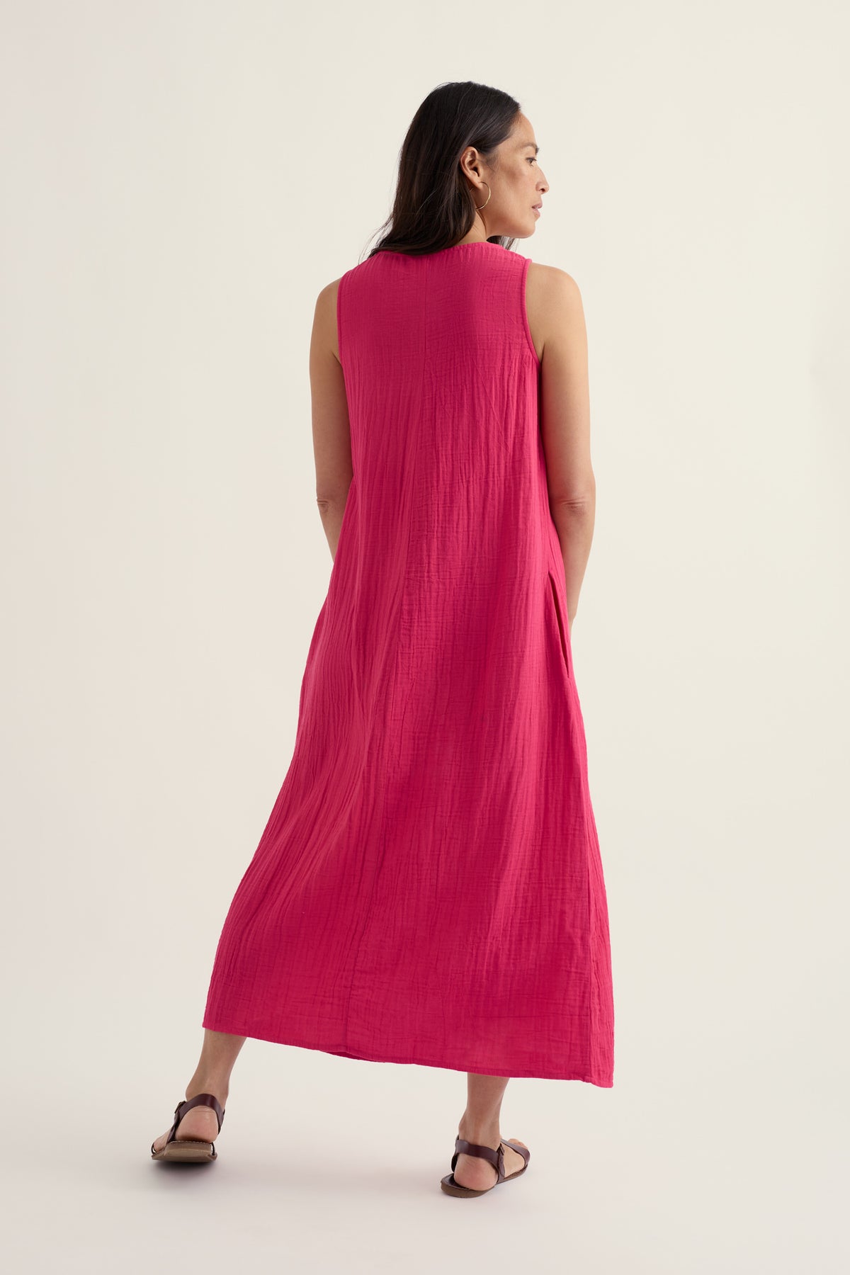 Helleborine Above-Ankle Dress in GOTS-Certified Organic Cotton