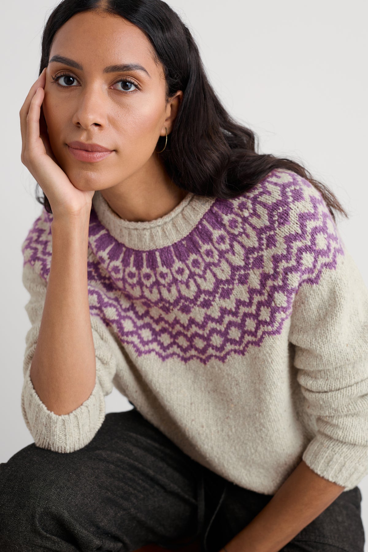 Port Kinnis Fair Isle Jumper With Merino