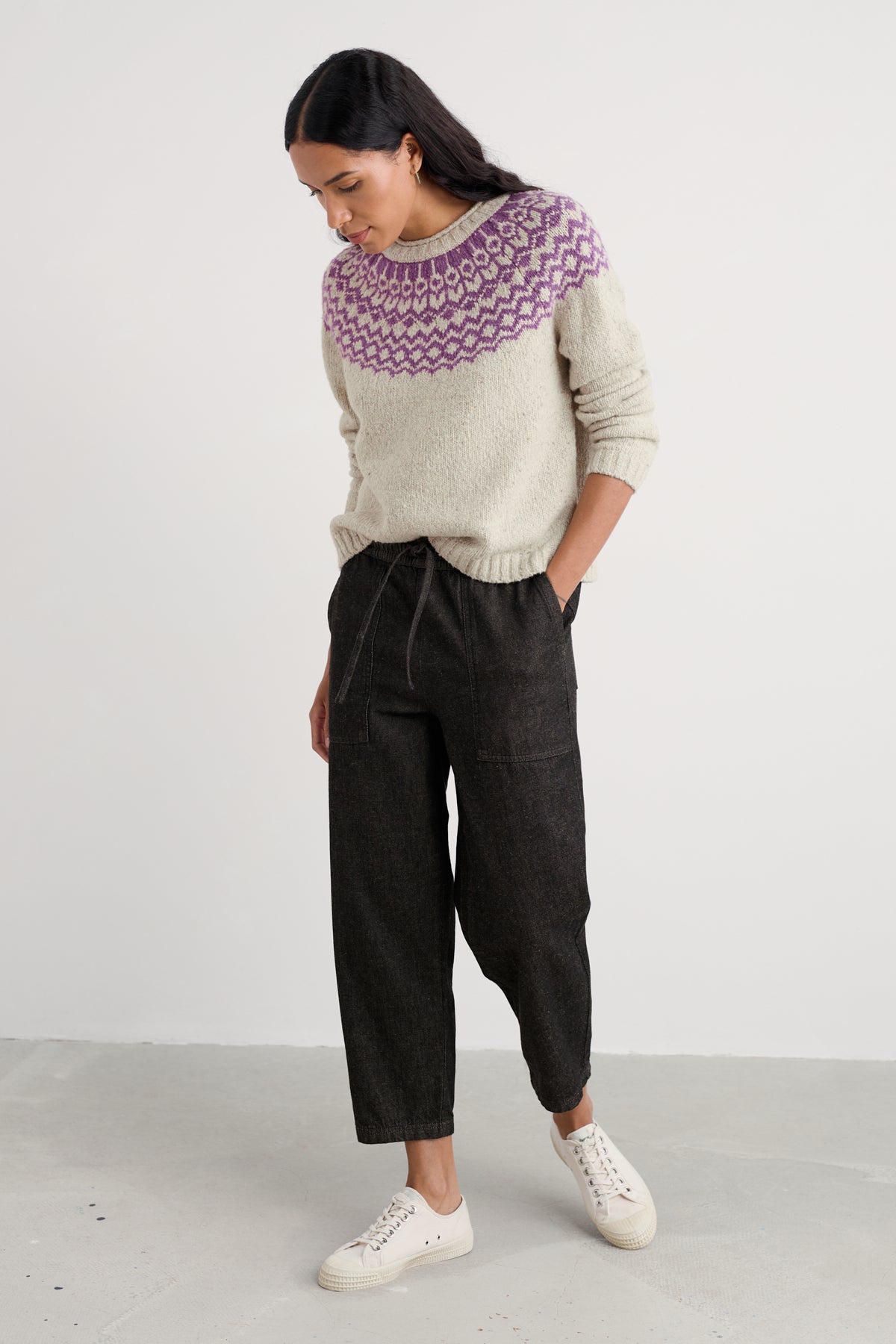 Port Kinnis Fair Isle Jumper With Merino