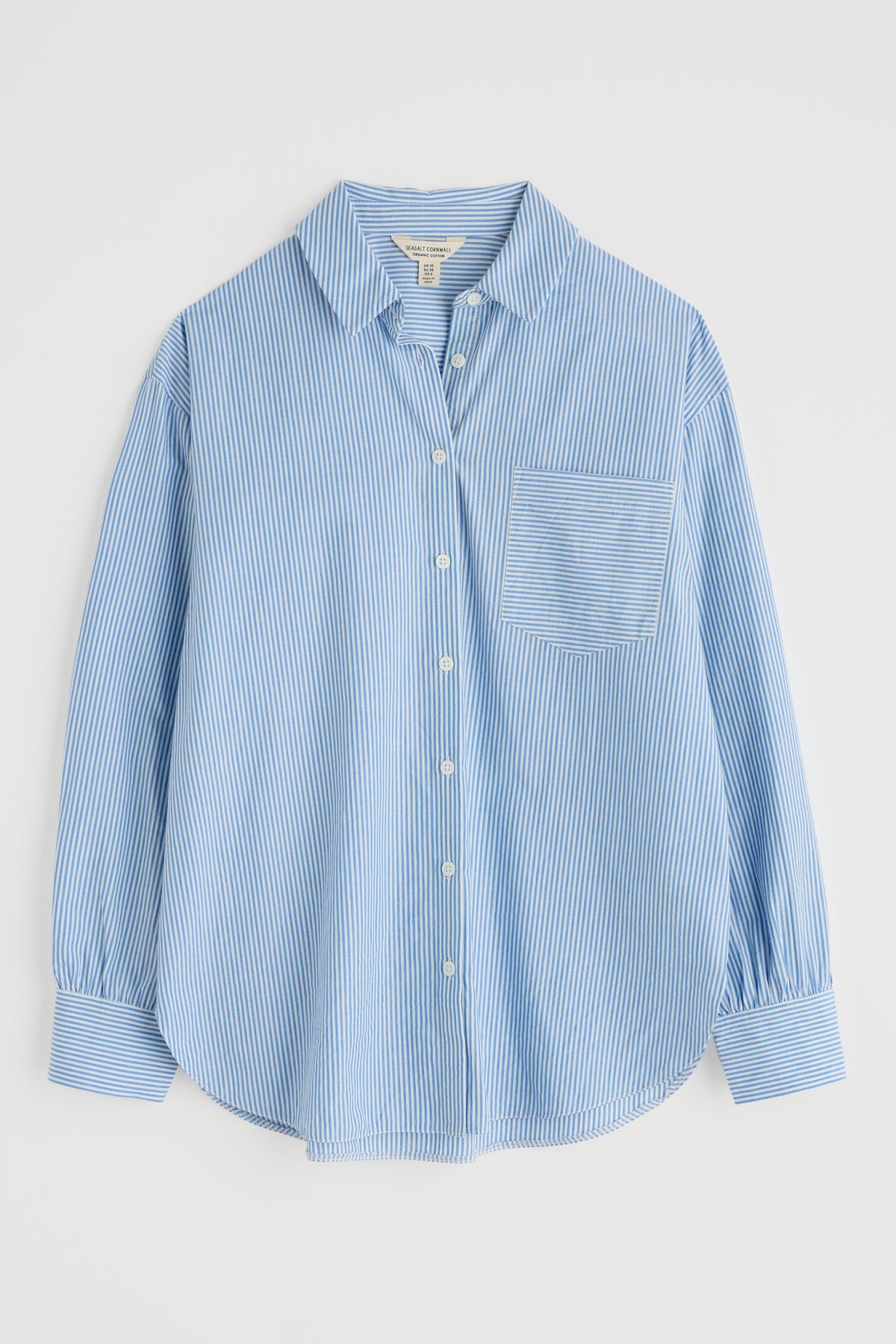 Sea Path Oversized Poplin Shirt