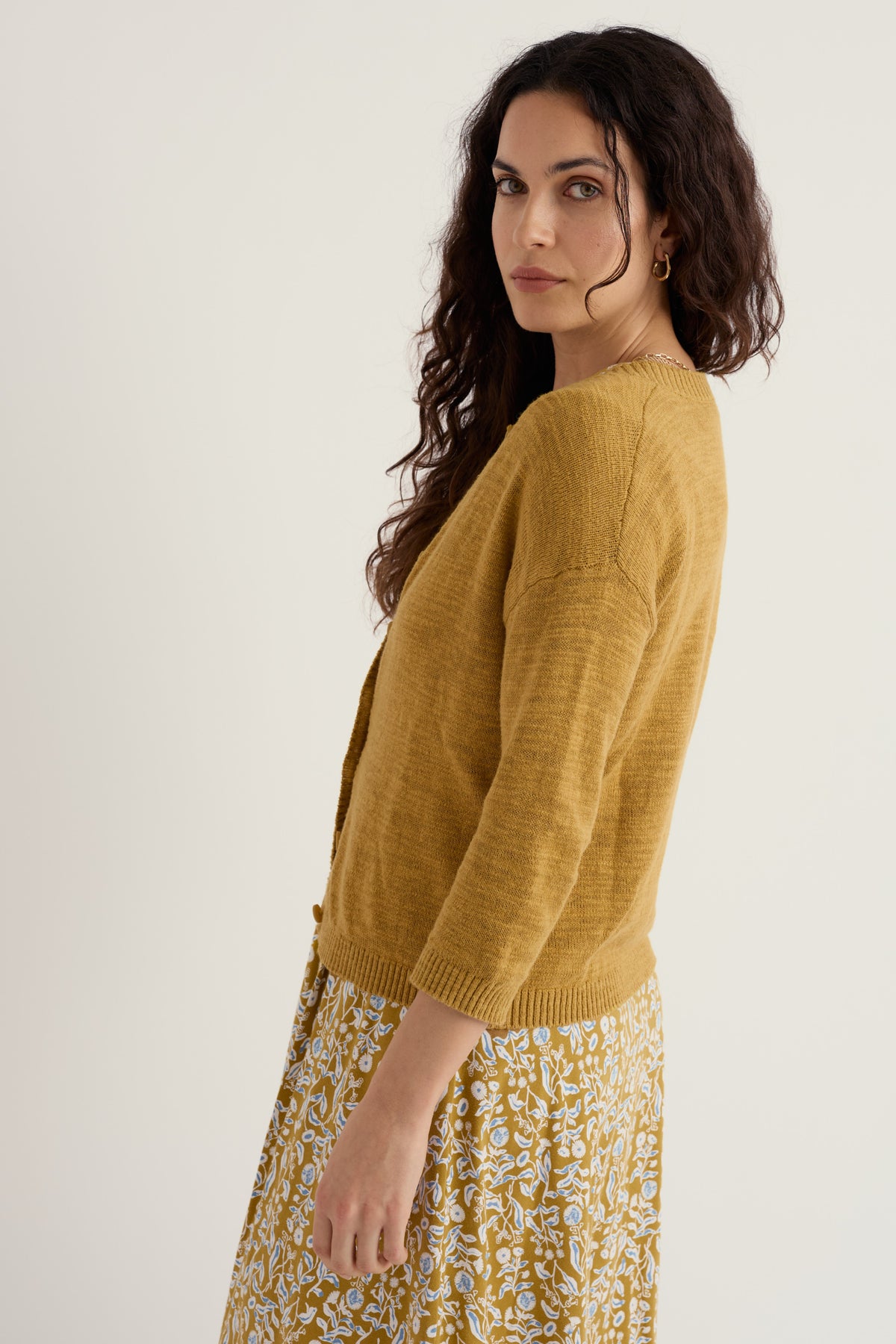 Pentire Steps Linen & Organic Cotton Cardigan