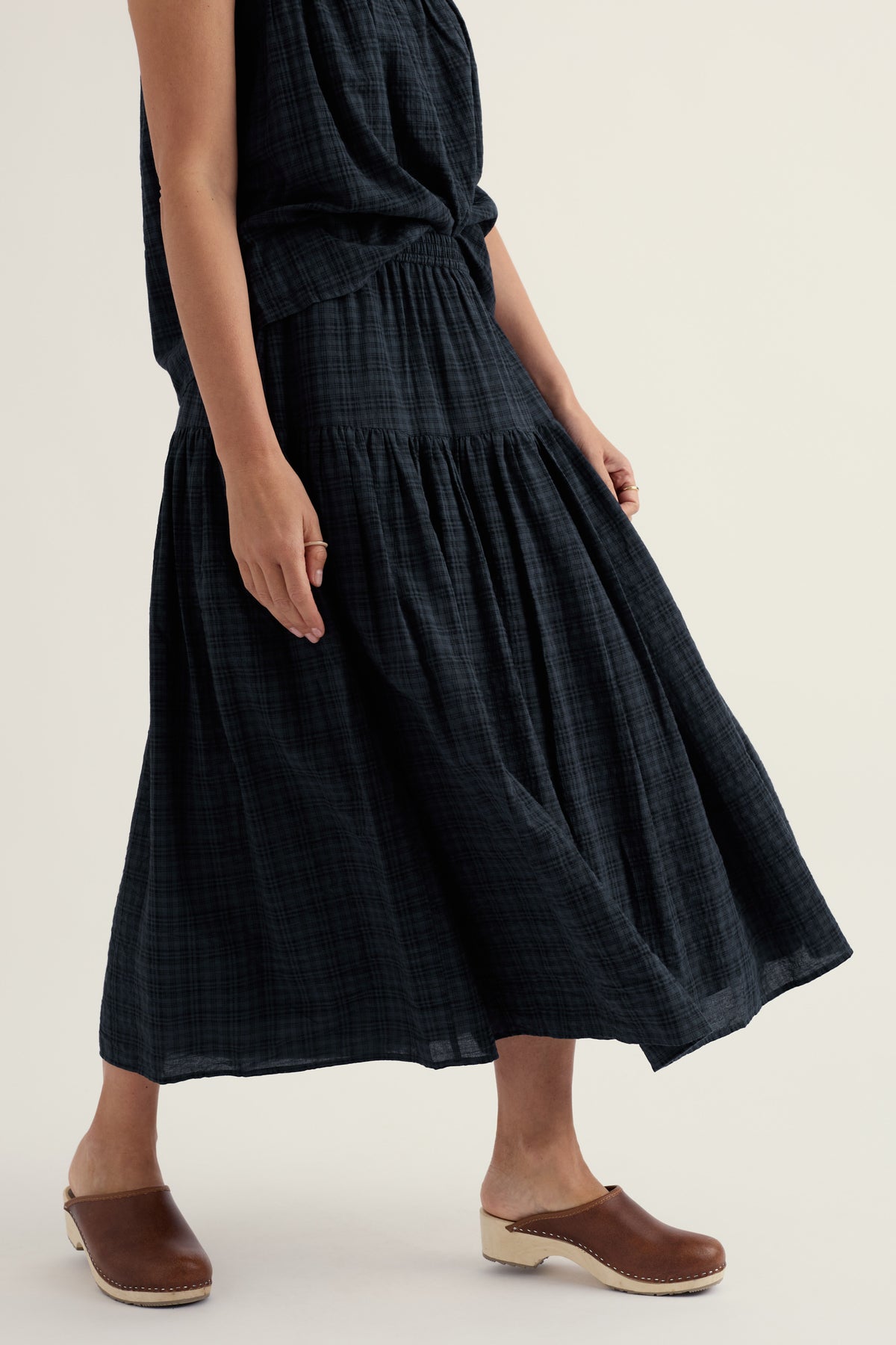 Purslane Tiered Midi Skirt