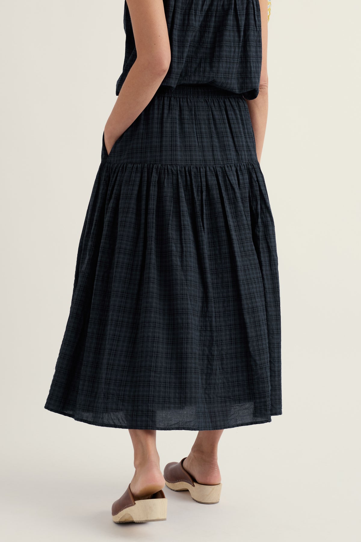 Purslane Tiered Midi Skirt