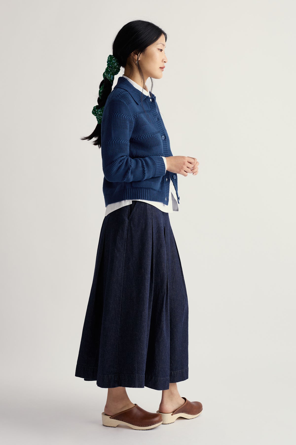 Nut Lane Organic Cotton Collared Cardigan