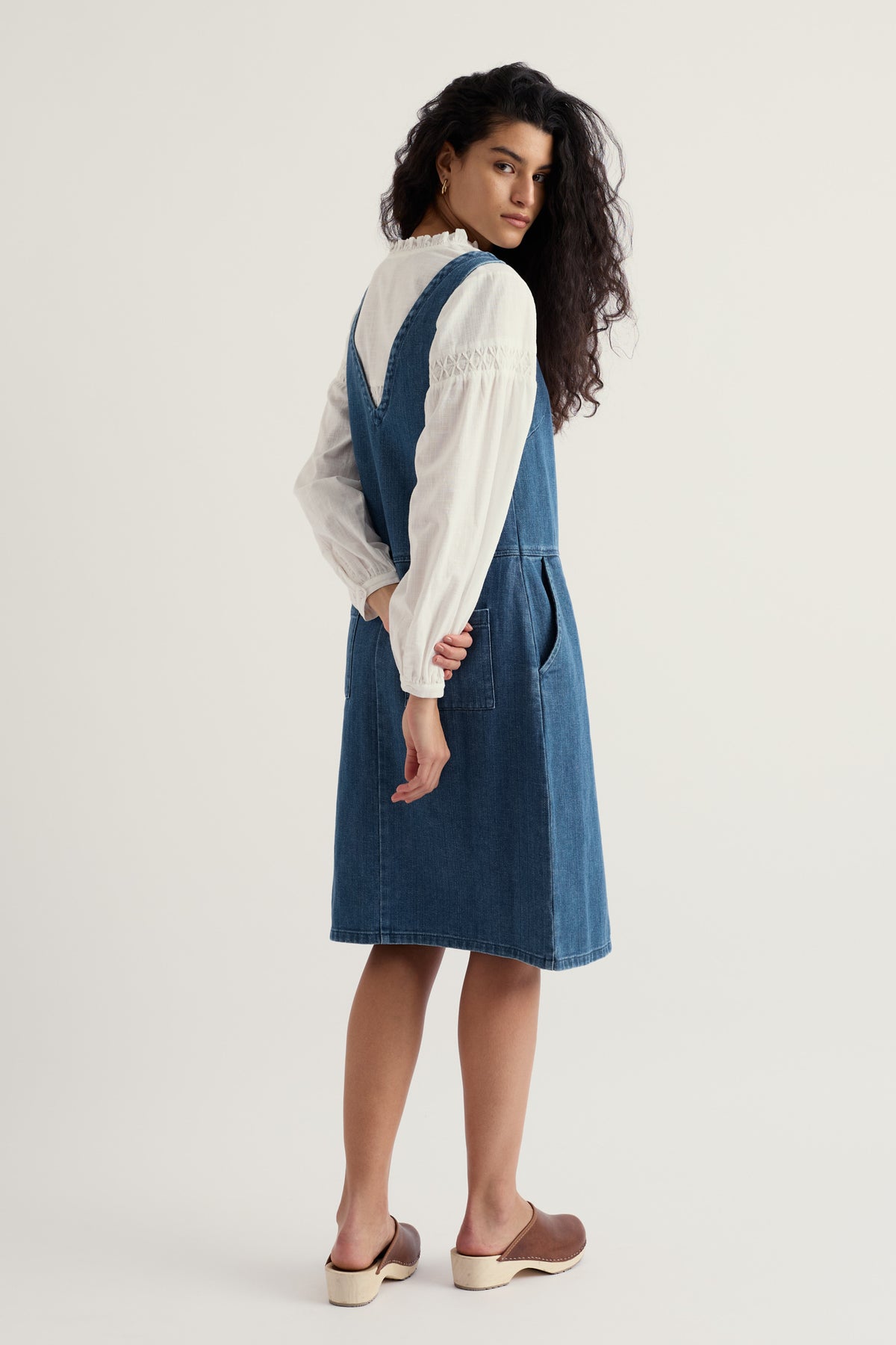 Salt Weave Knee Length Pinafore