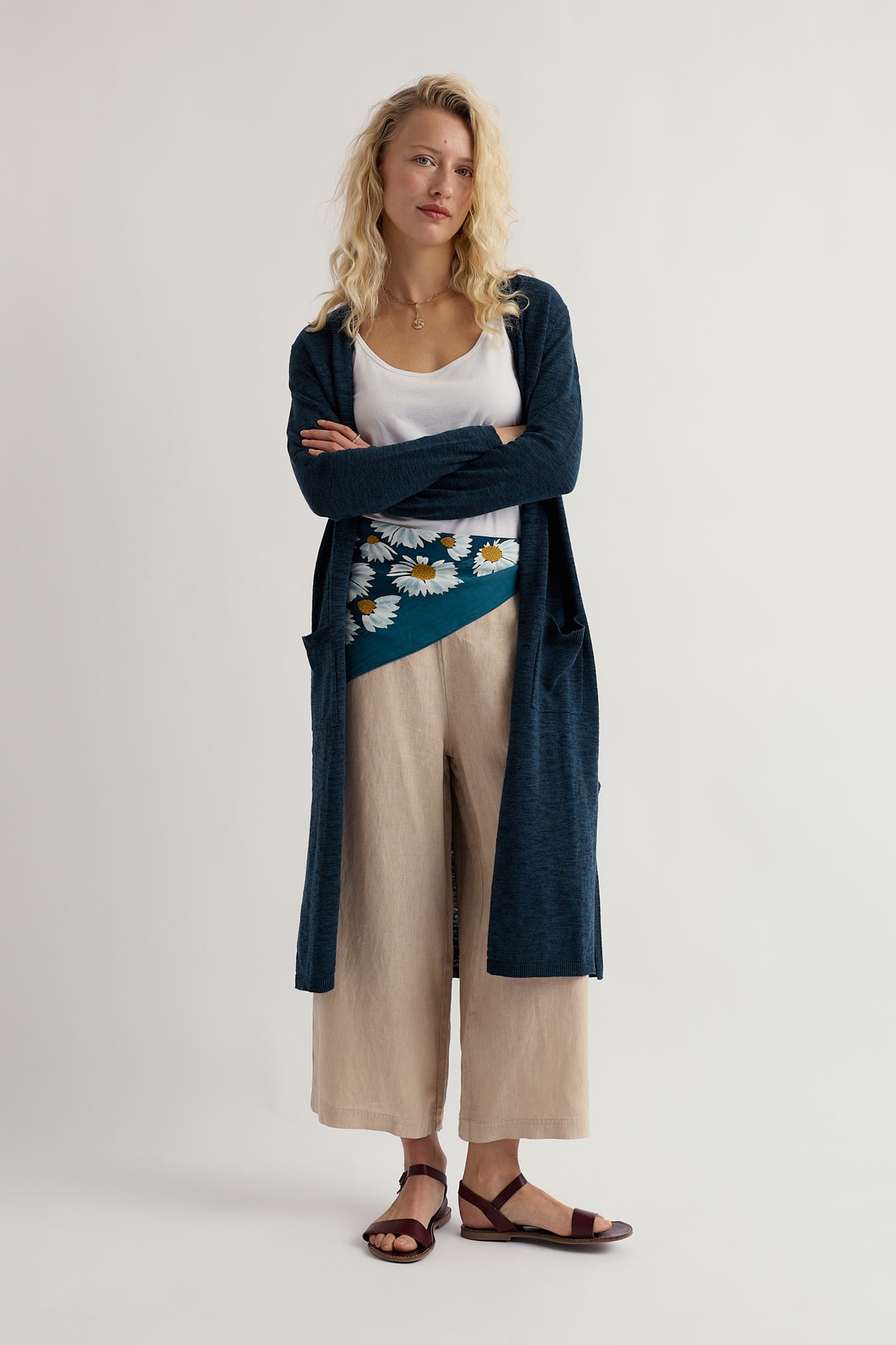 Apple Rose Longline Cardigan