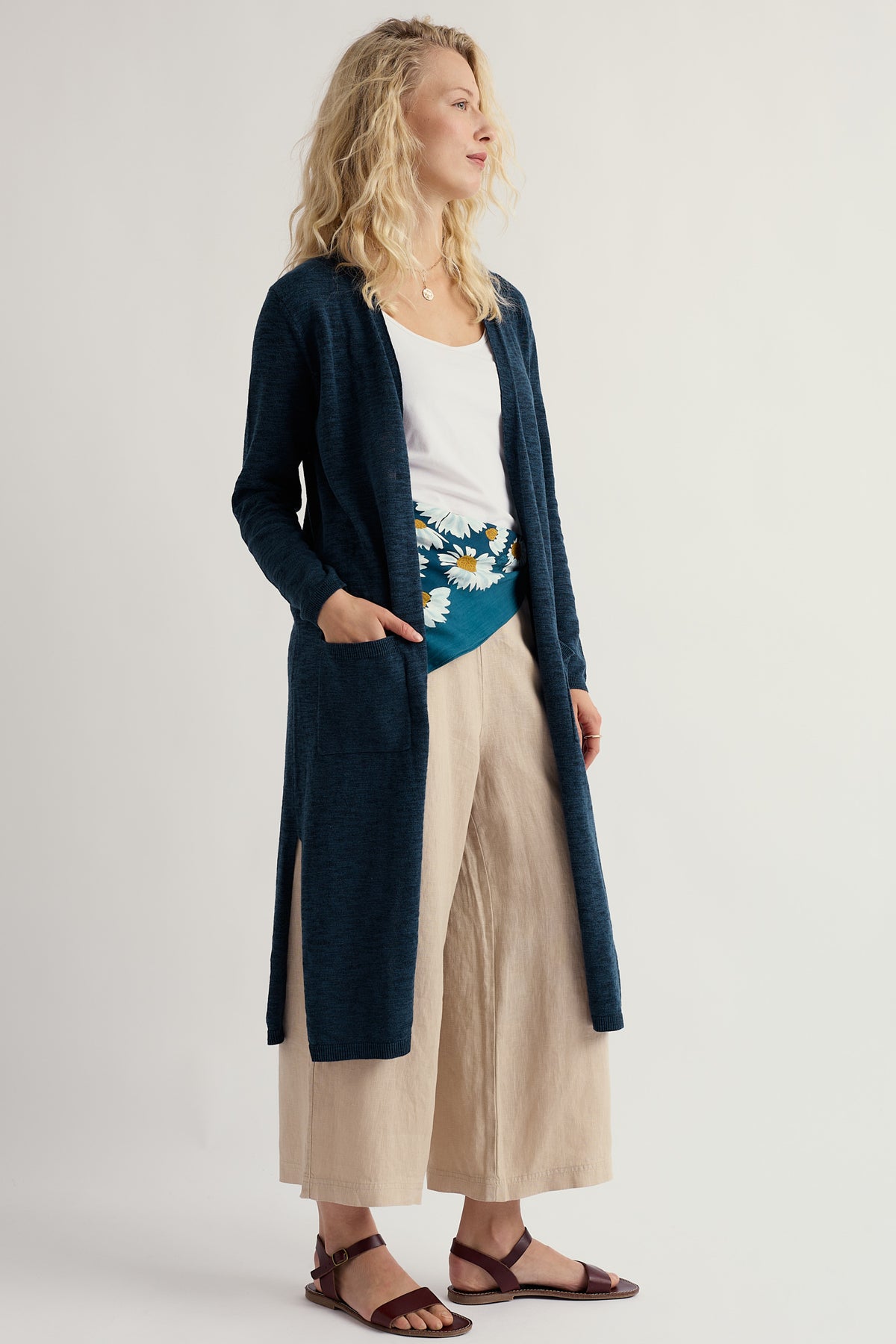 Apple Rose Longline Cardigan