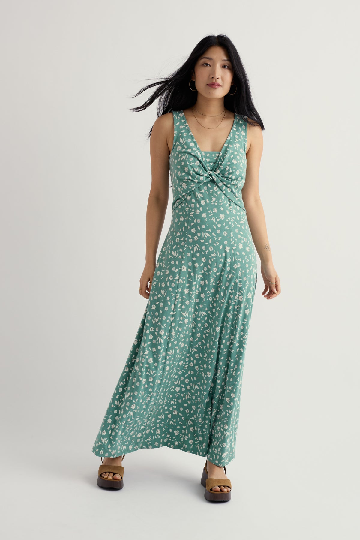 May Apple Empire Line Jersey Dress