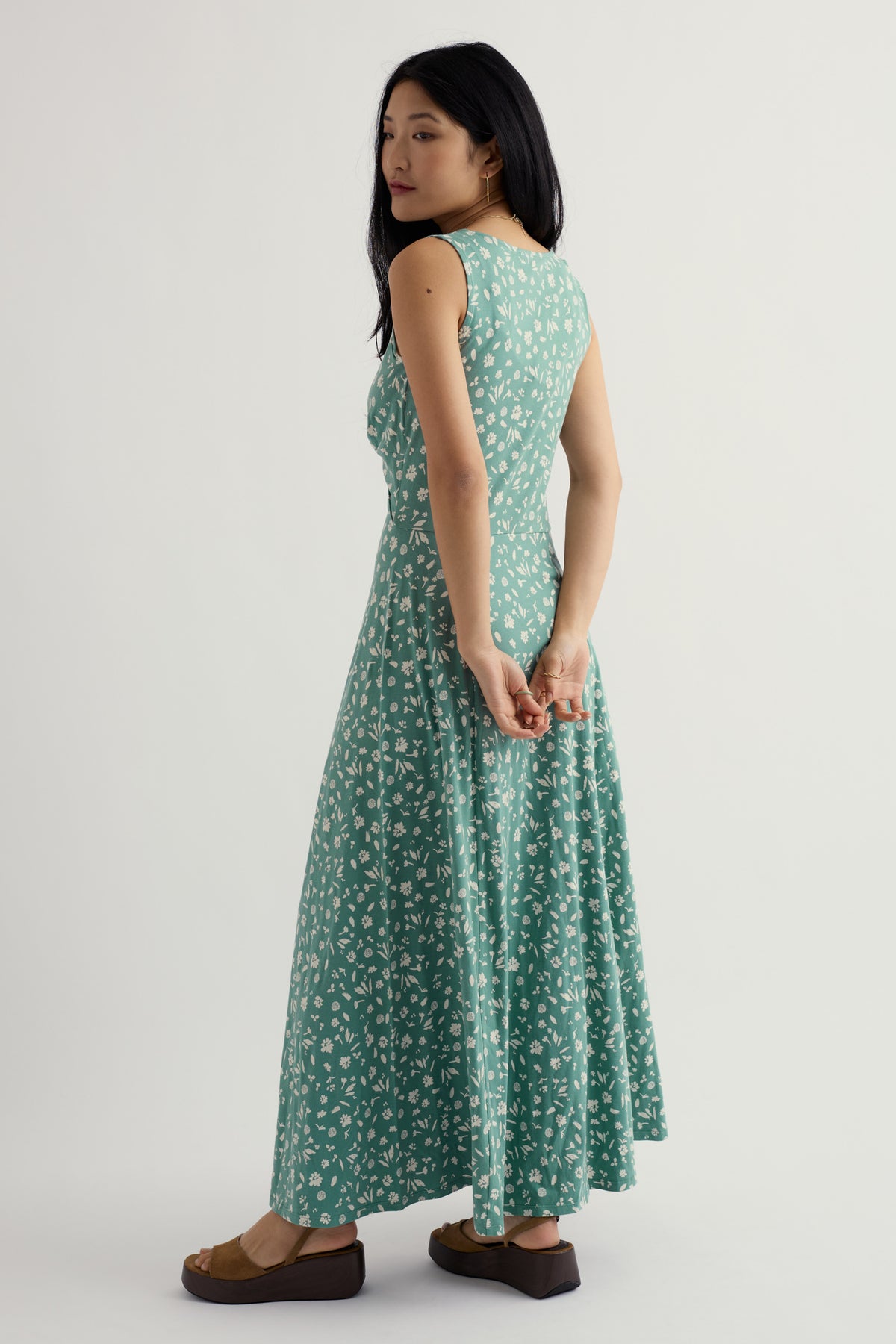 May Apple Empire Line Jersey Dress