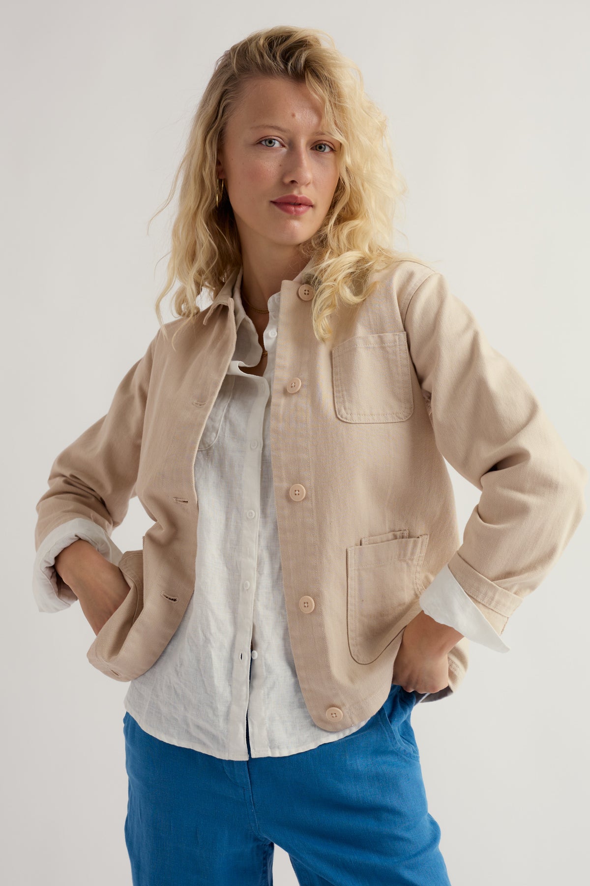 Reading Rocks Jacket in Organic Cotton Denim