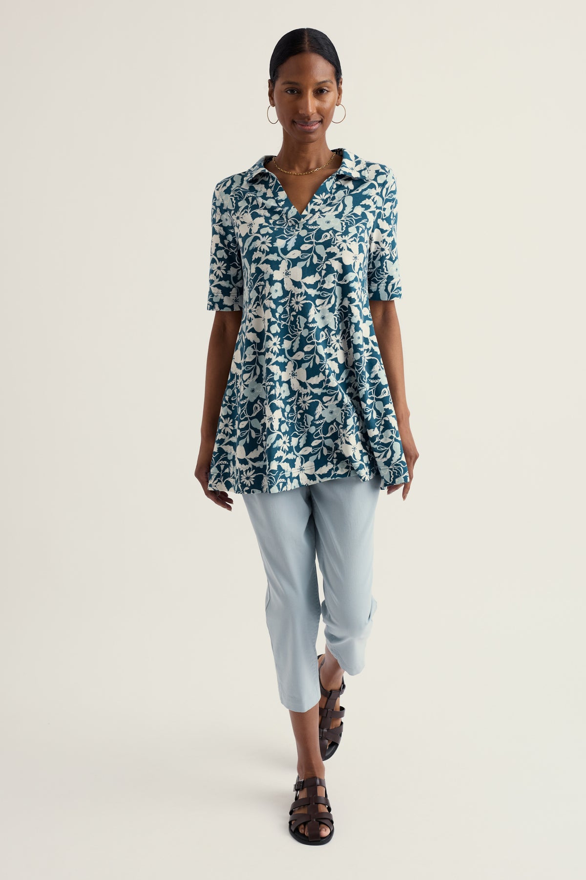 Kosow Collared A-Line Tunic