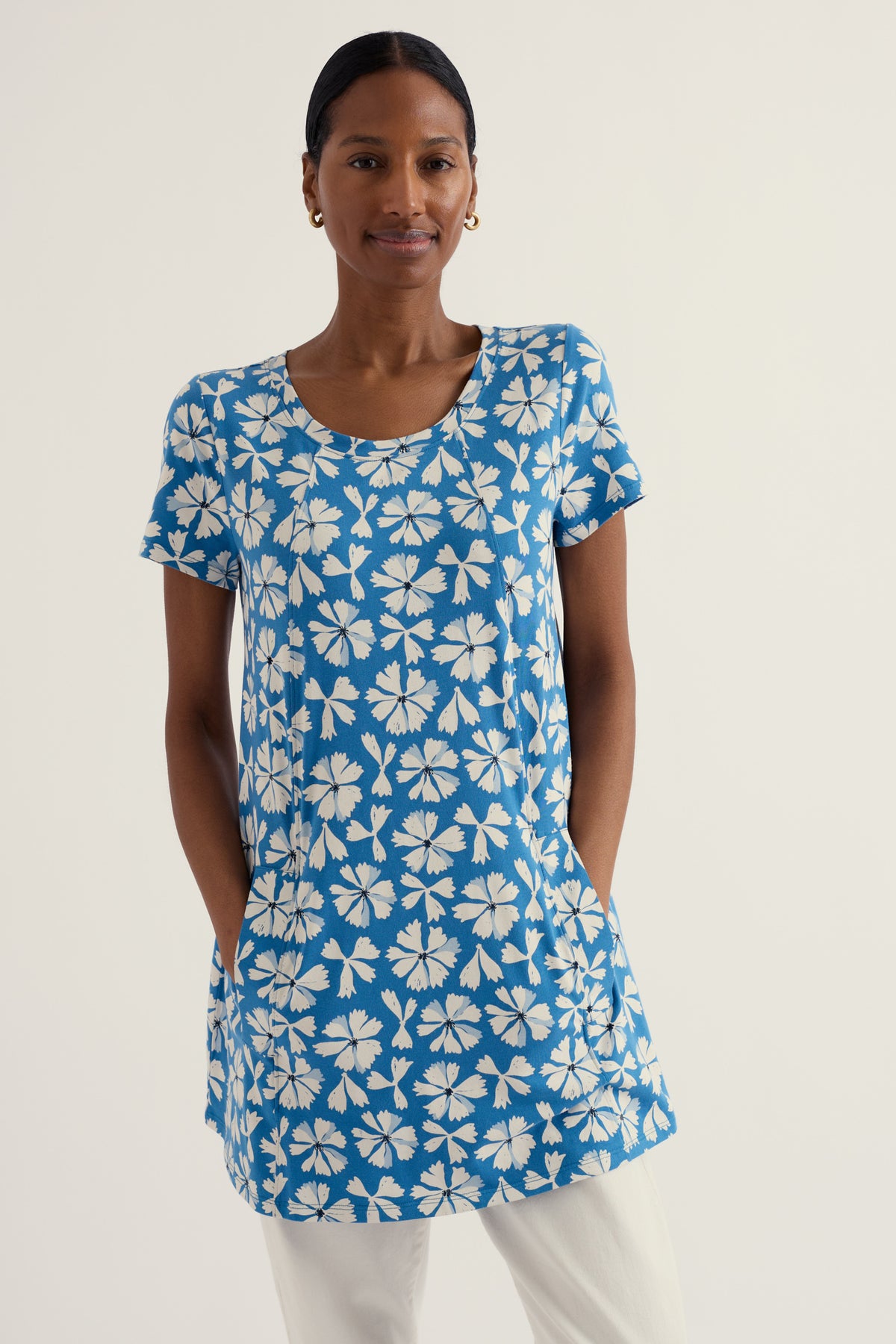 Screenprint Jersey A-Line Tunic