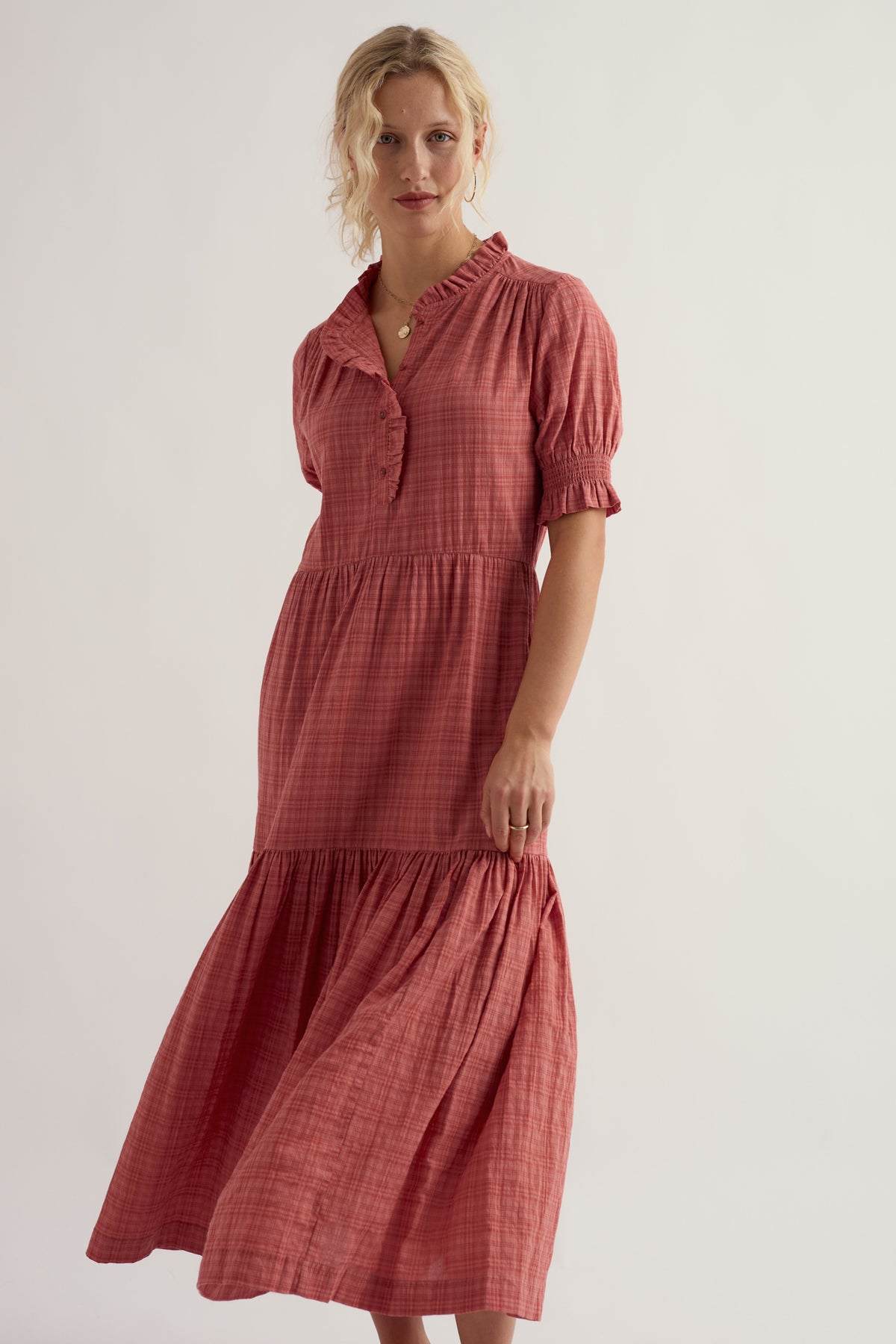 Feather Star Tiered Dress