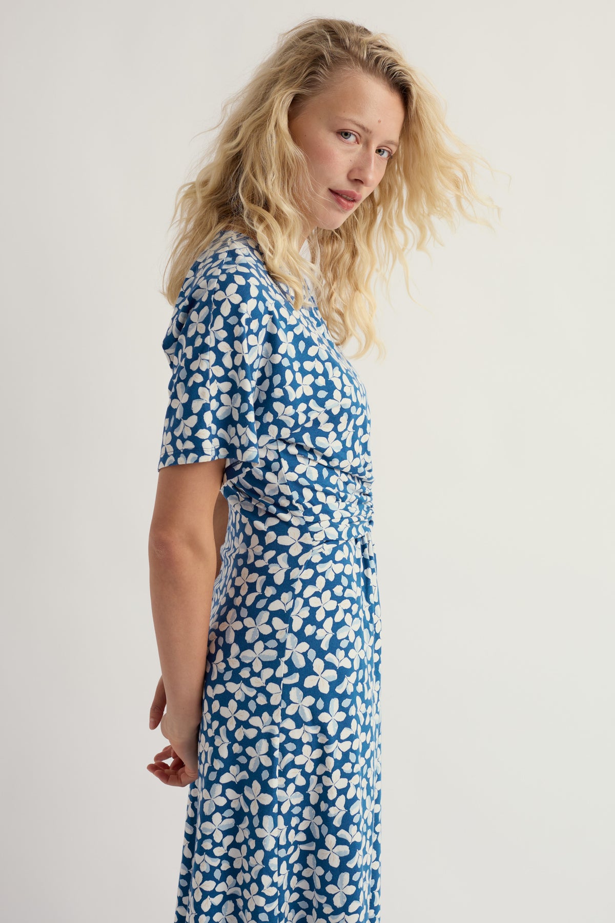 Water Mint Jersey Midi Dress