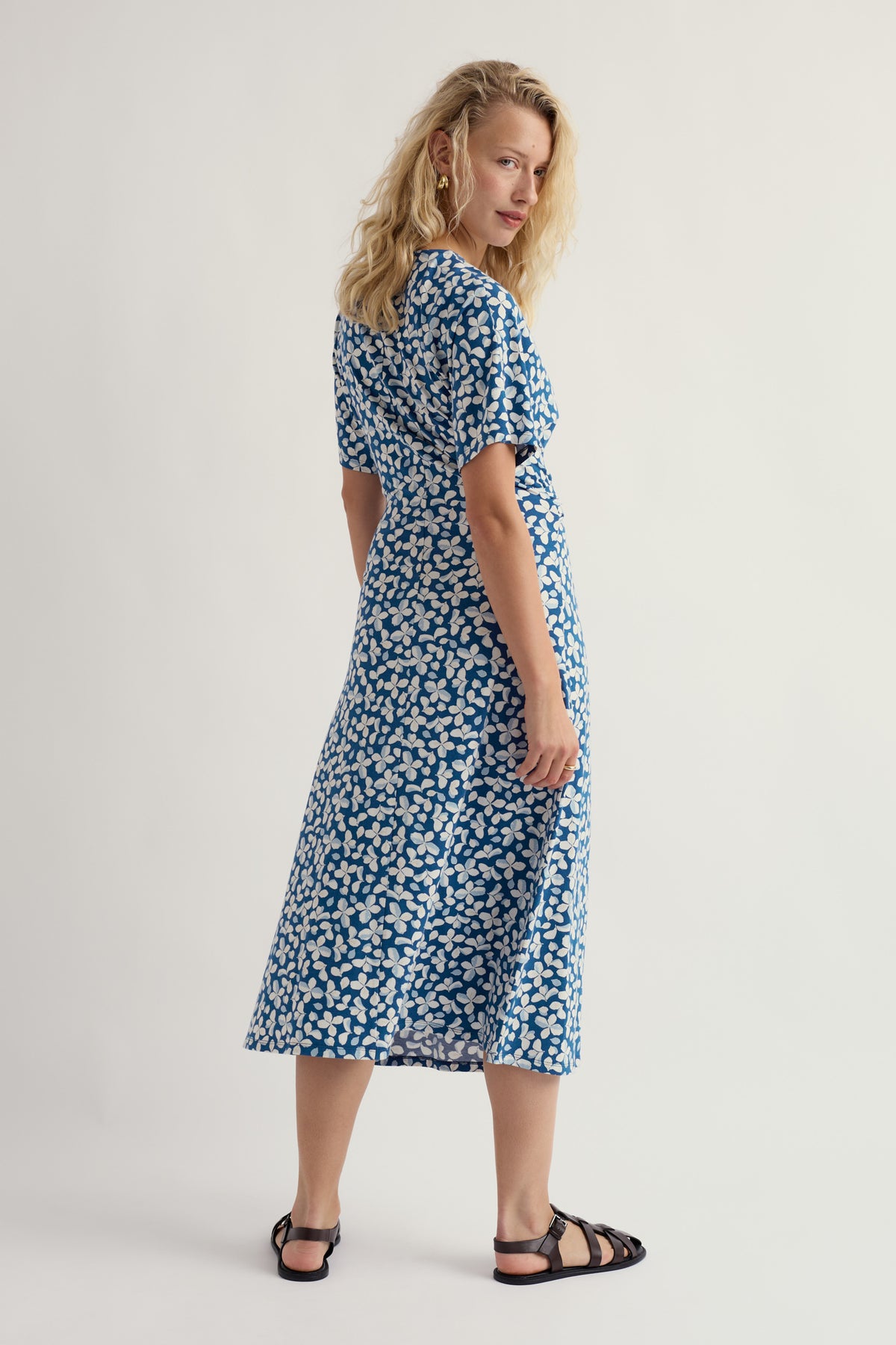 Water Mint Jersey Midi Dress
