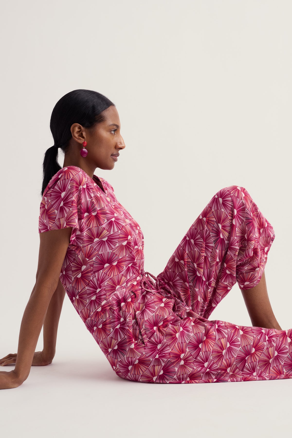 Rose Trellis Wide Leg Jumpsuit