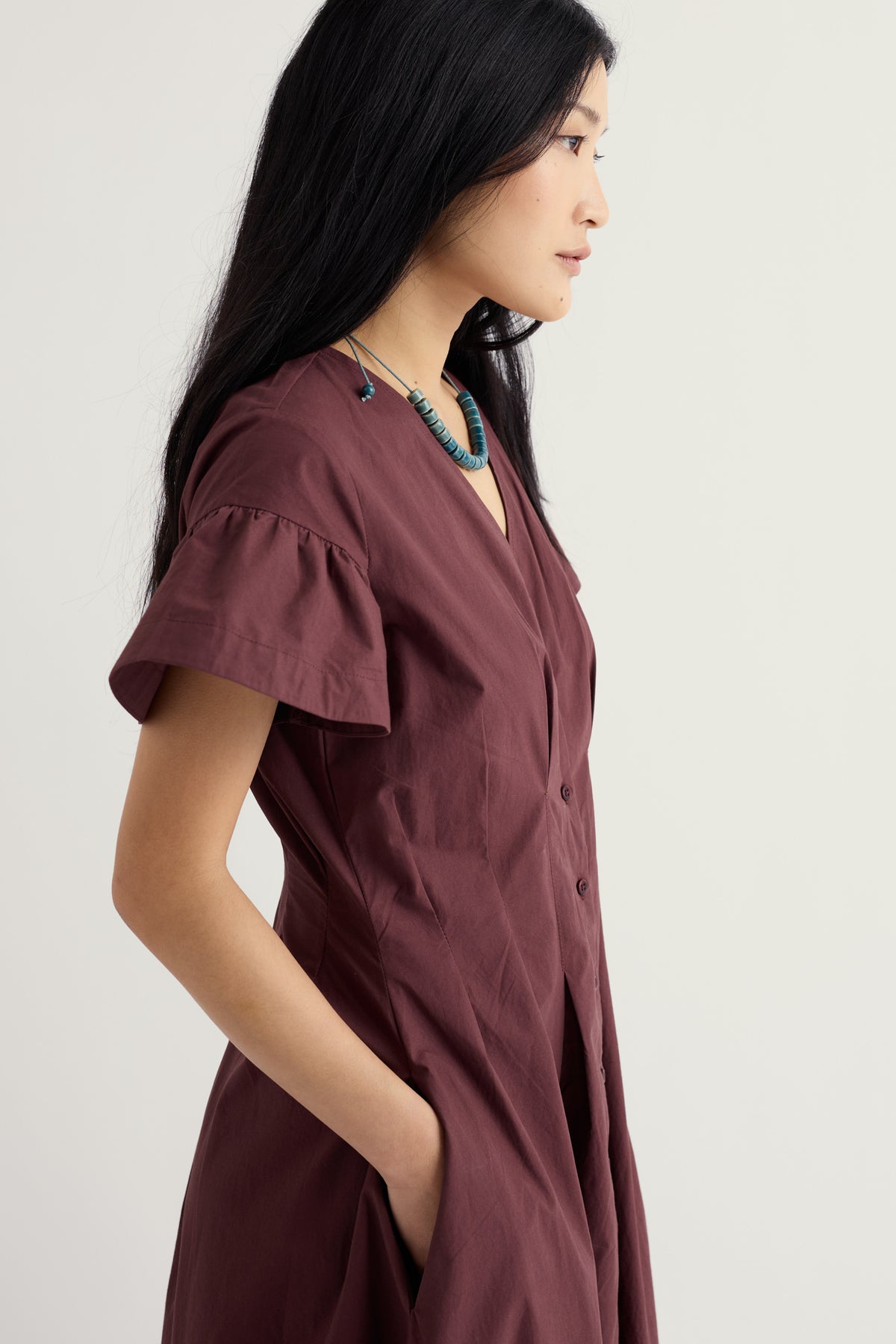 Kerthen Woods Poplin Midi Dress