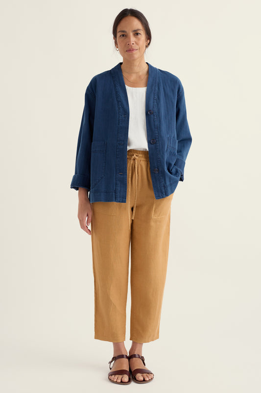 Sholl Tapered Linen Trousers