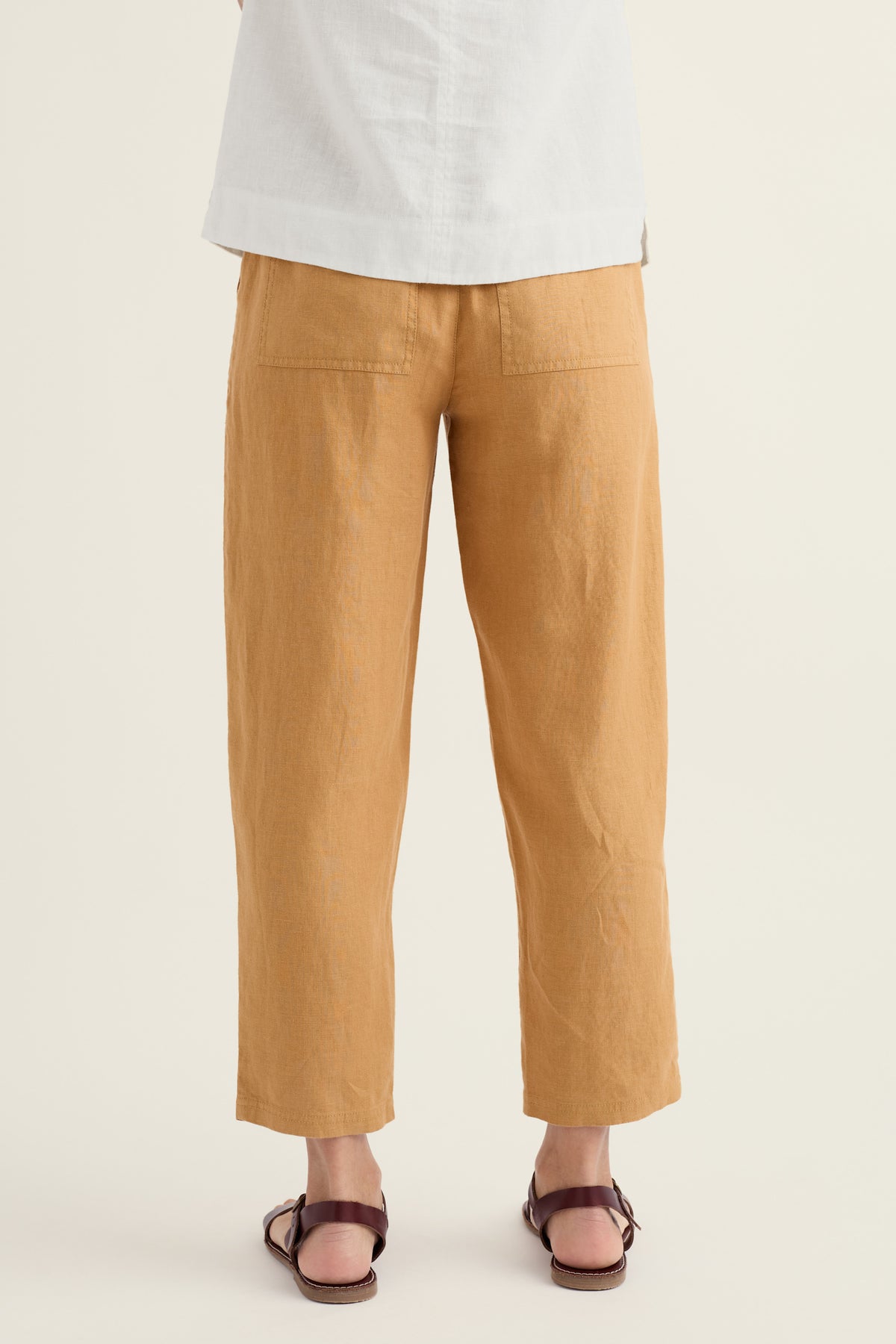 Sholl Tapered Linen Trousers