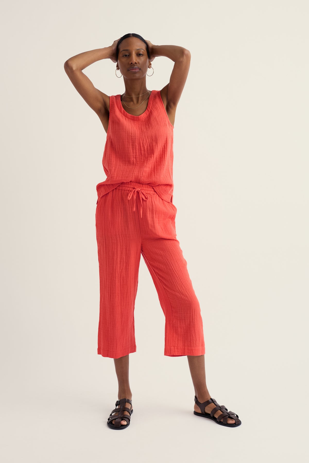 Tide Flow Wide Leg Organic Cotton Crops