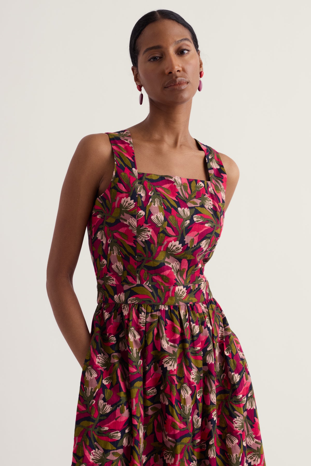 Fox Cove Midi Dress in GOTS-Certified Organic Cotton