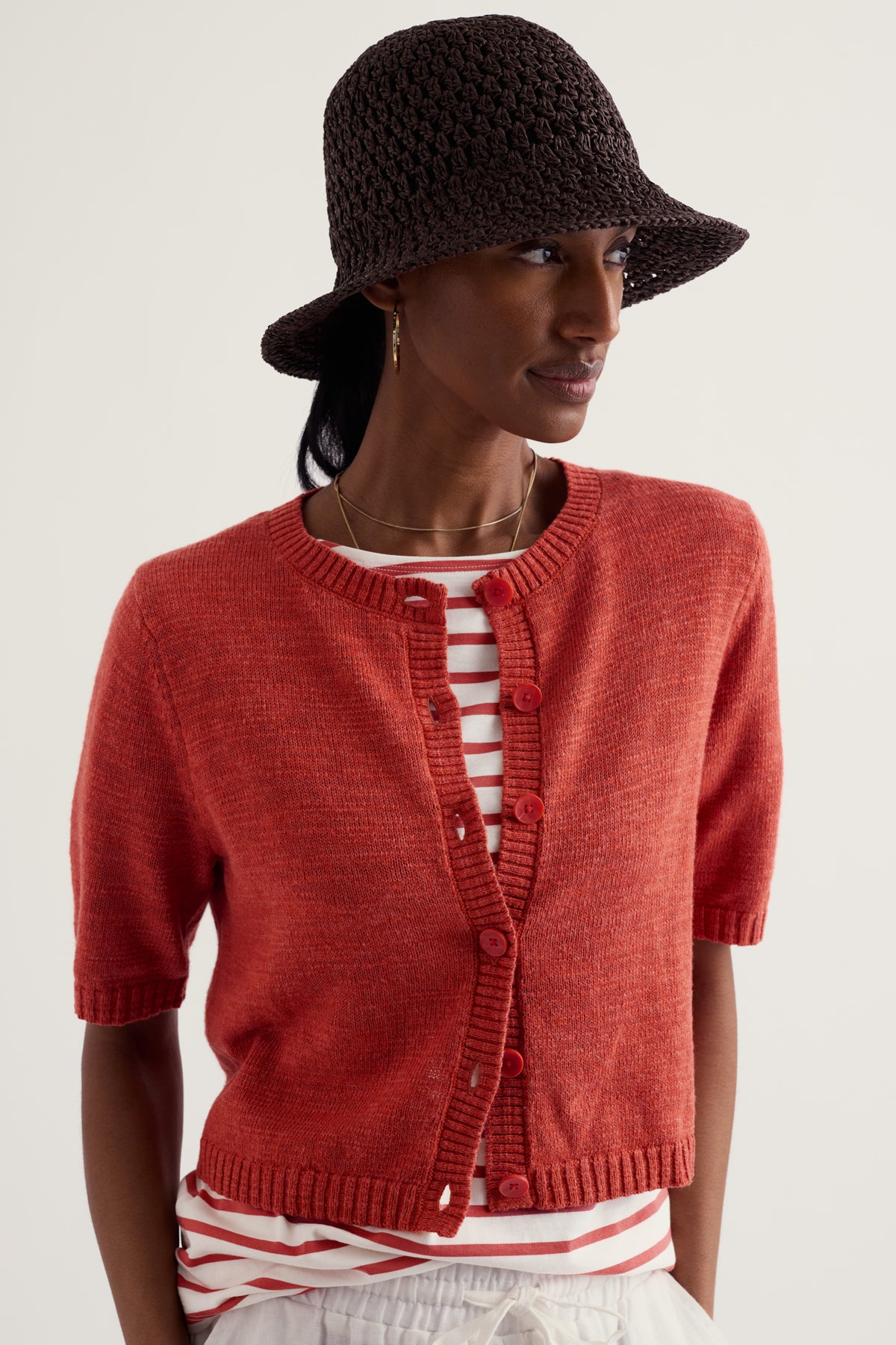 Wild Thyme Cardigan Made With Linen & Organic Cotton