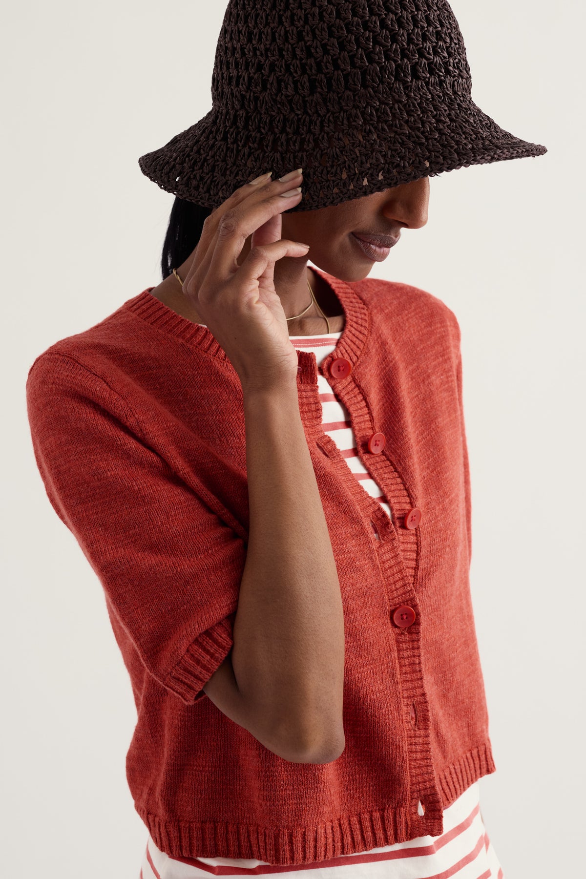 Wild Thyme Cardigan Made With Linen & Organic Cotton