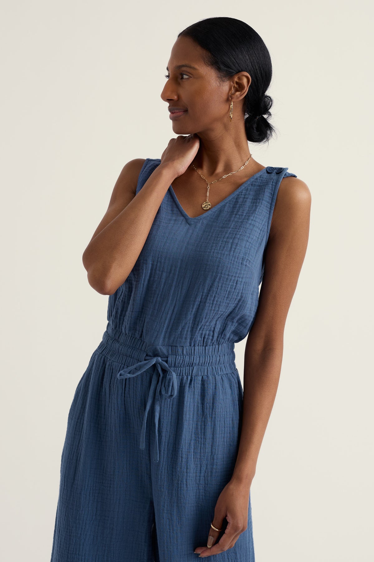Trembetha Jumpsuit in GOTS-Certified Organic Cotton