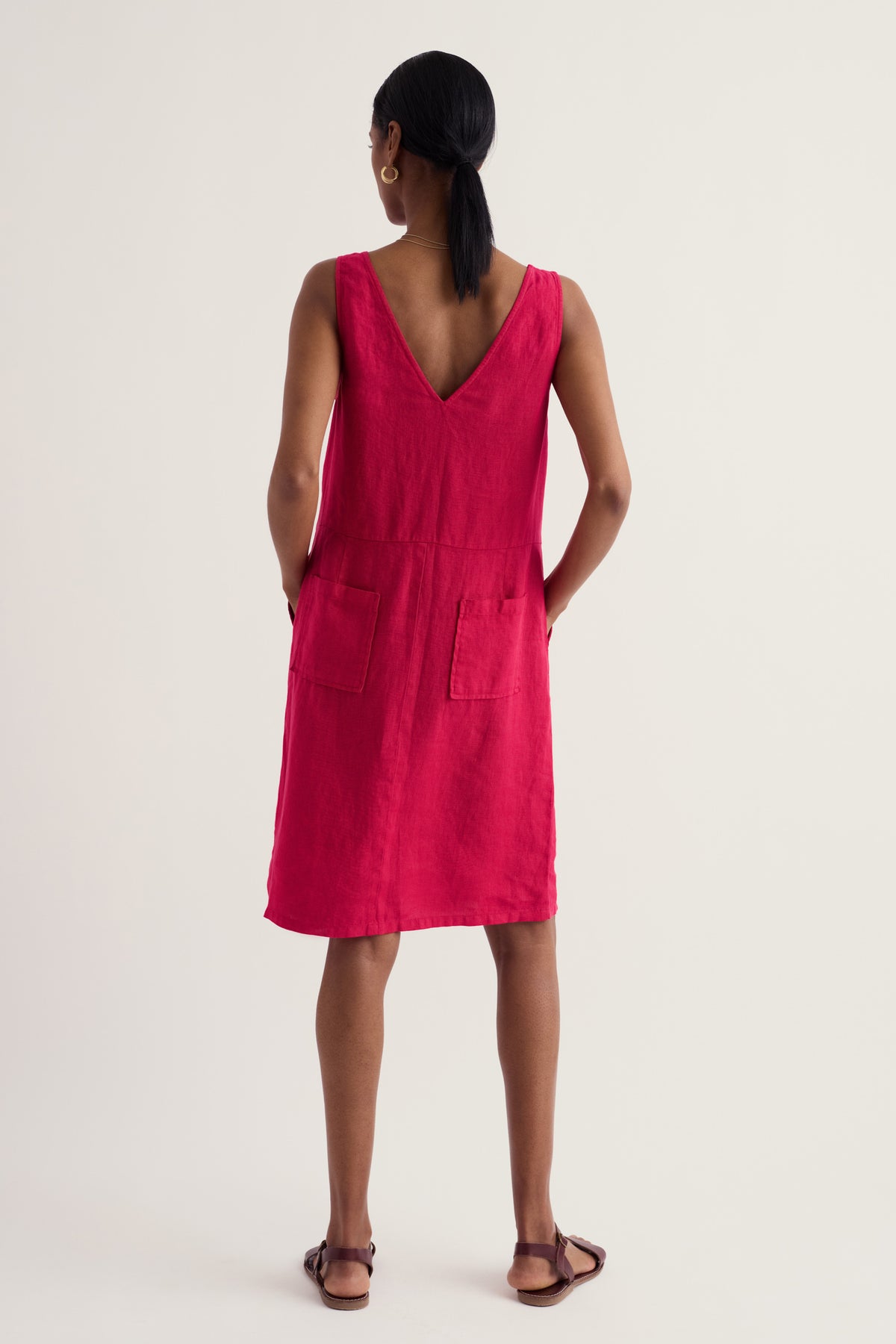 Salt Weave Linen Pinafore