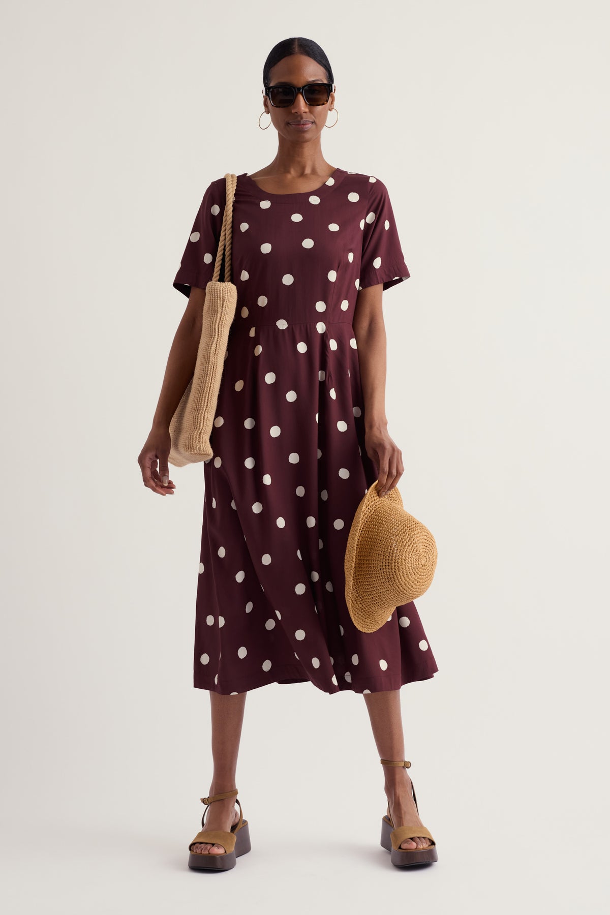 Tilly Short Sleeve Midi Dress