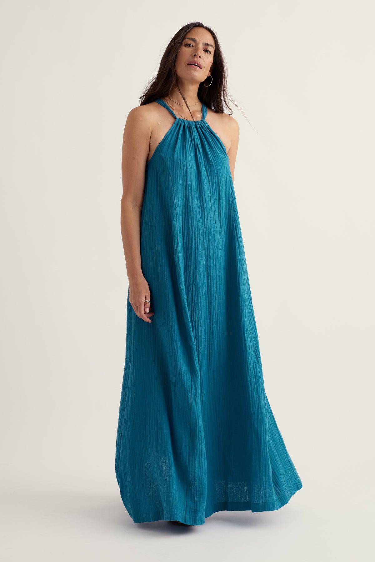 Belowda Dress in GOTS Organic Cotton Double Gauze