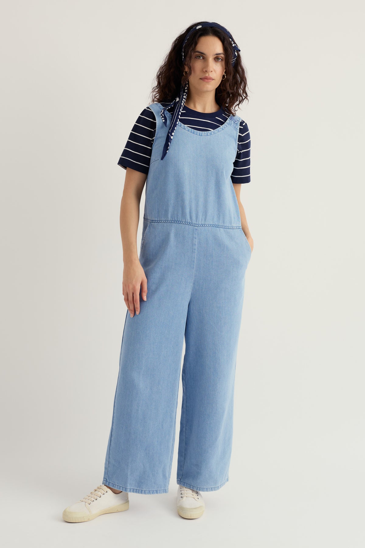 Salt Air Denim Jumpsuit