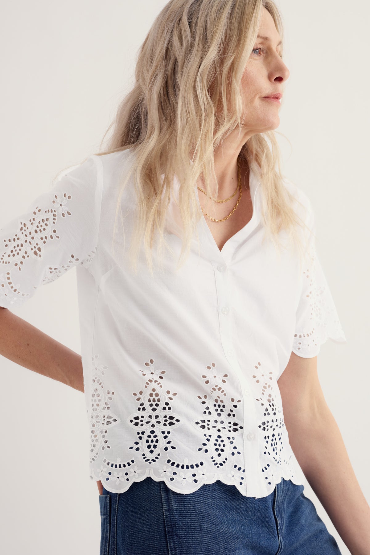 Honeypinnick Embroidered Top in GOTS Organic Cotton