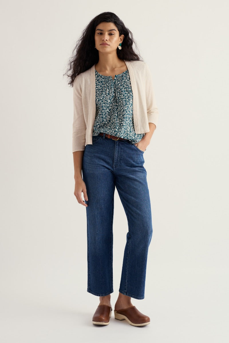 Vanessa Knitted Cardigan in GOTS-Certified Organic Cotton